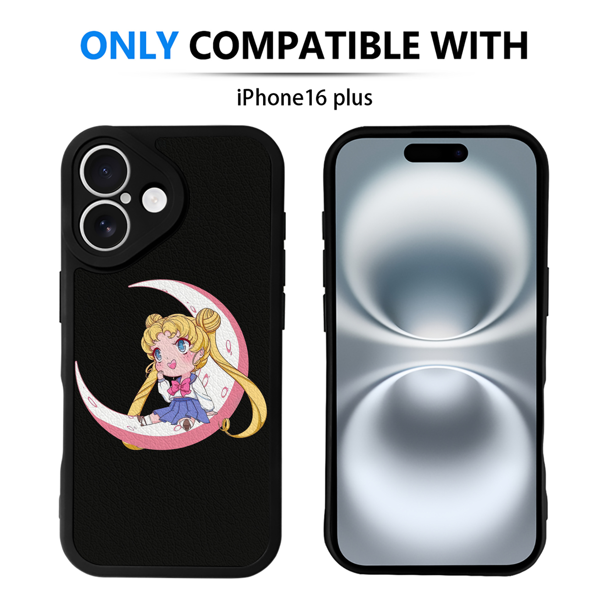 （画像用） 美少女戦士セーラームーン 愛野 美奈子 あいの みなこ Sailor Moon Aino Minako 【iPhone 16シリーズ対応】シリコンスマホケース（レザー調） 材質：シリコン